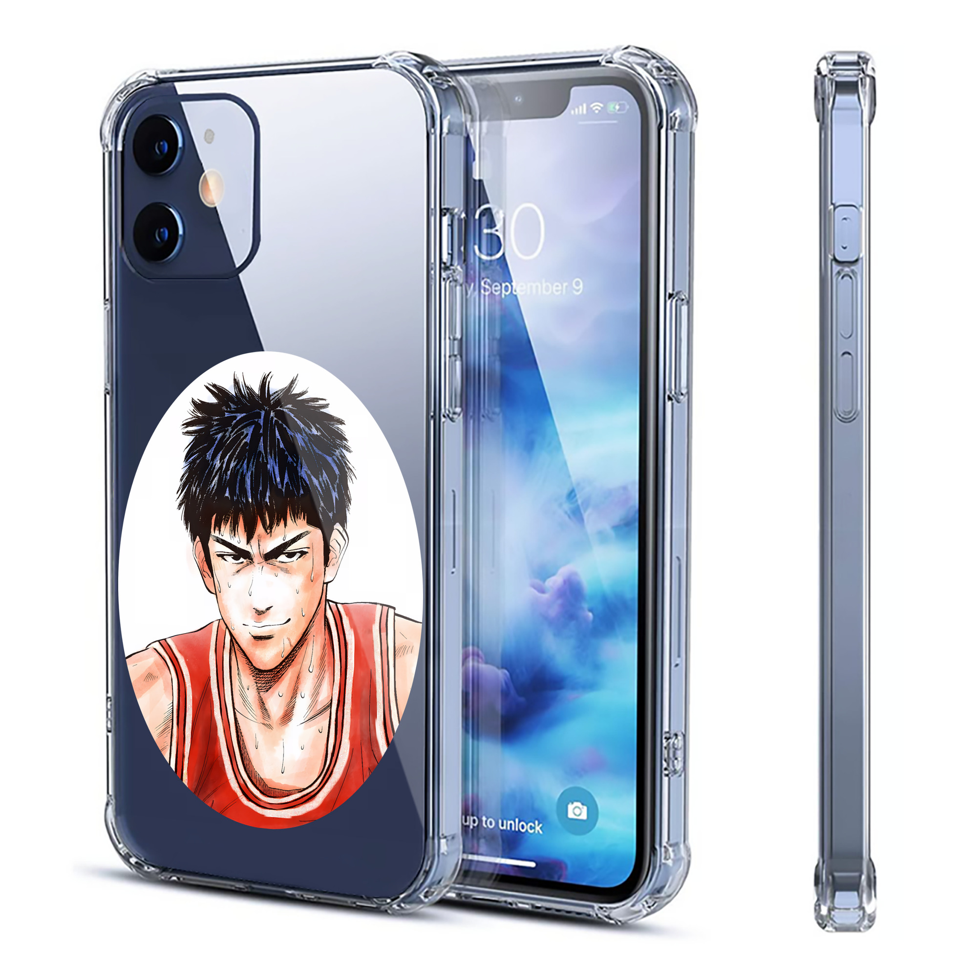 （画像用） SLAM DUNK／スラムダンク 【iPhone 12シリーズ対応】透明スマホケース（クリアソフトケース）
